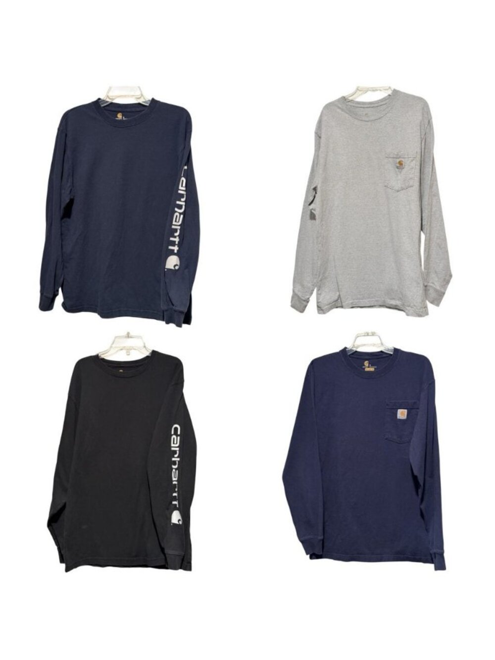 Carhartt Men’s Long Sleeve Pocket Tee – Navy, Gray, Black